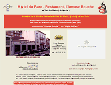Tablet Screenshot of hotel-du-parc-vals.adussee.com